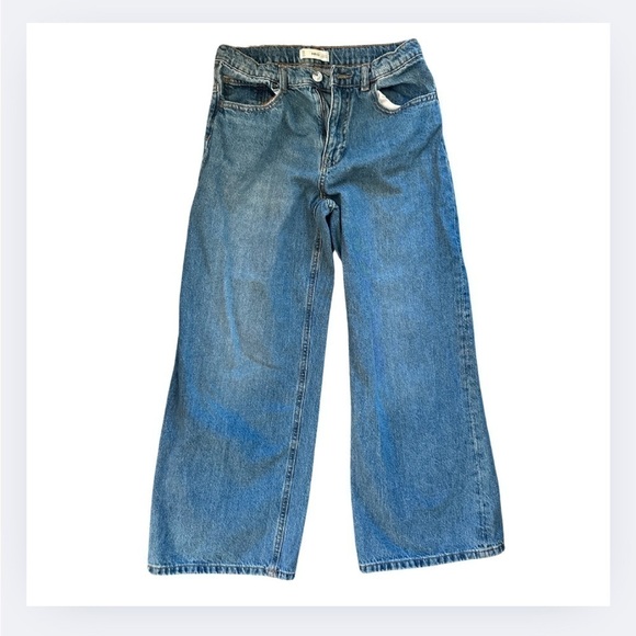 NWOT Mango Culotte Wide-Leg Jeans - Picture 3 of 7